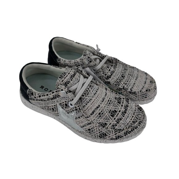 Roper - Womens Hang Loose Shoes - Black and White‎ - Size 5 - Picture 4 of 8